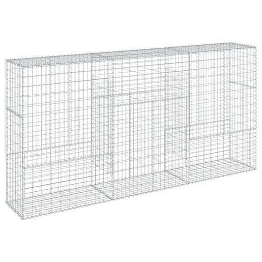 Gabion Basket with Cover Galvanised Iron Depth 50 cm Height 150 cm 300 cm