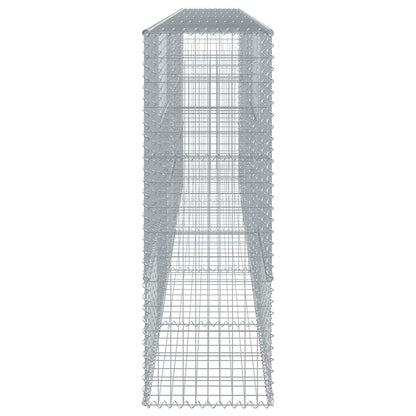 vidaXL Gabion Basket with Cover 500x50x150 cm Galvanised Iron 4