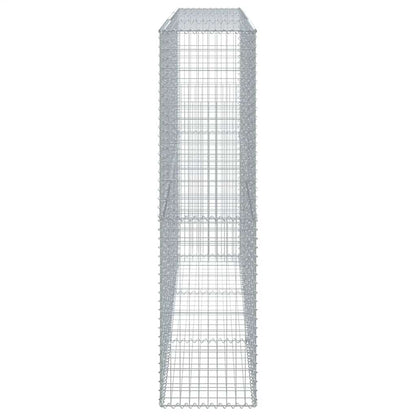 vidaXL Gabion Basket with Cover 300x50x200 cm Galvanised Iron 4