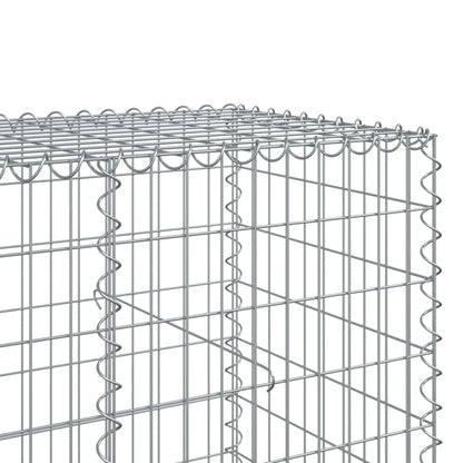 vidaXL Gabion Basket with Cover 300x100x100 cm Galvanised Iron 6