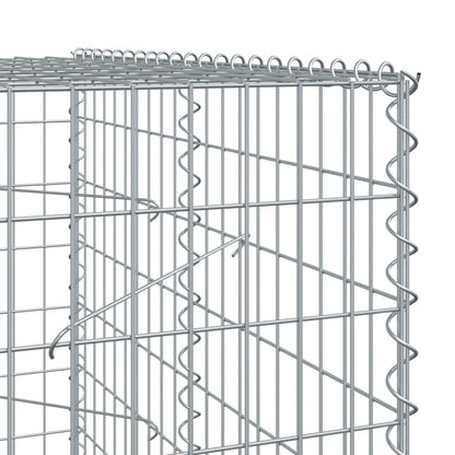 vidaXL Gabion Basket with Cover 150x100x200 cm Galvanised Iron 6