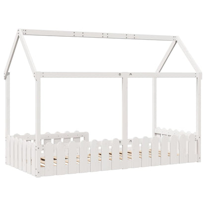 vidaXL Kids' House Bed Frame without Mattress White 90x190 cm Single 6
