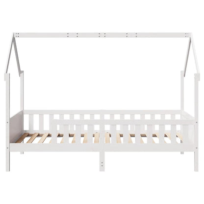 vidaXL Kids' House Bed Frame without Mattress White 90x200 cm Pine 4