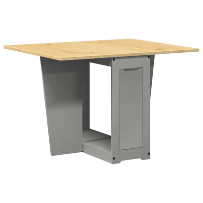vidaXL 5 Piece Butterfly Dining Set "Corona" Foldable Grey Pinewood 4