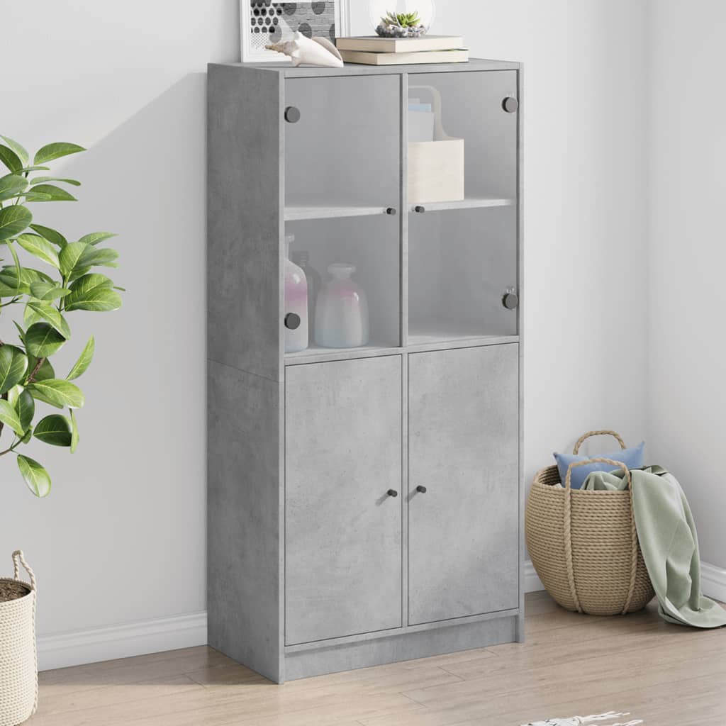 vidaXL Highboard with Doors 68x37x142 cm Engineered Wood