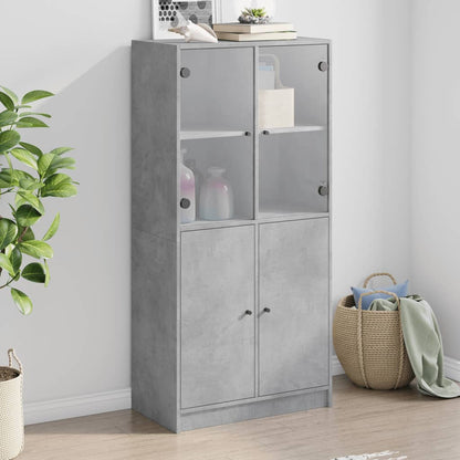 vidaXL Highboard with Doors 68x37x142 cm Engineered Wood