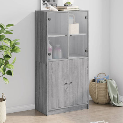 vidaXL Highboard with Doors 68x37x142 cm Engineered Wood