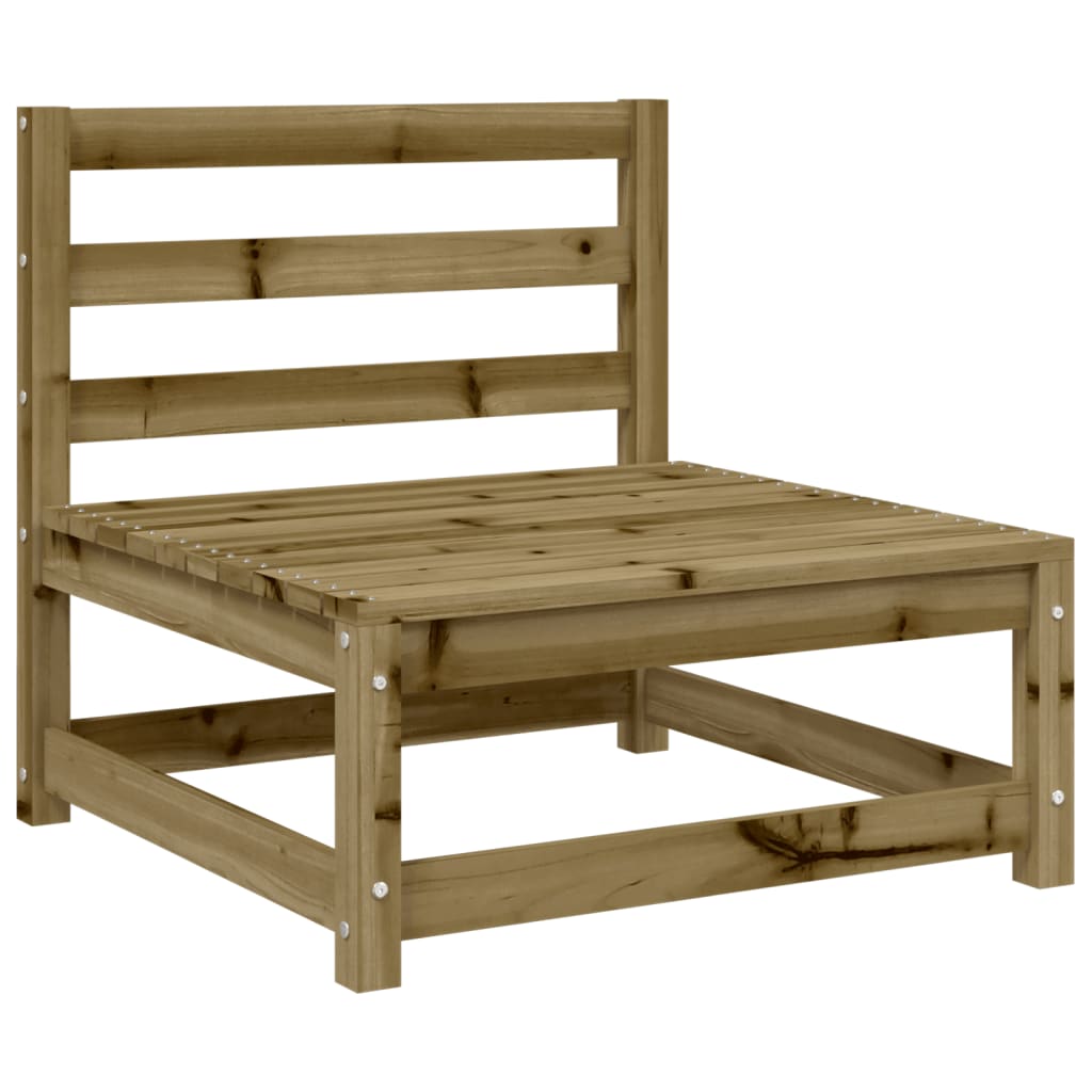 vidaXL 4 Piece Garden Sofa Set Impregnated Wood Pine 5