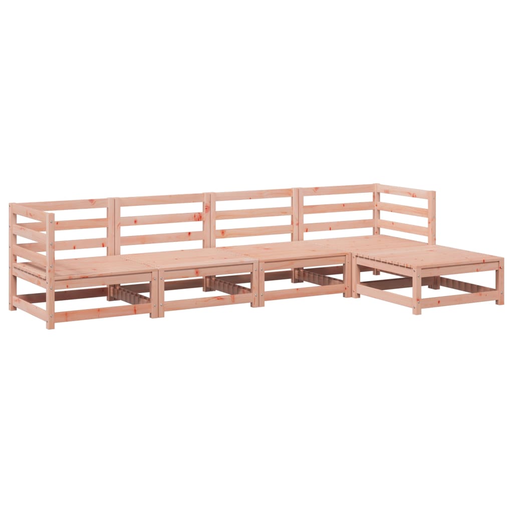 vidaXL 5 Piece Garden Sofa Set Solid Wood Douglas Fir 2