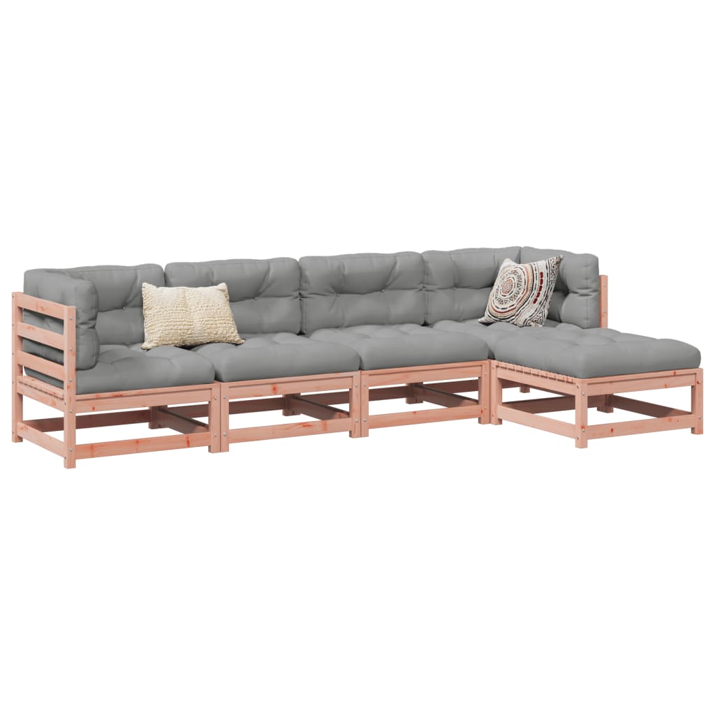 vidaXL 5 Piece Garden Sofa Set Solid Wood Douglas Fir 1