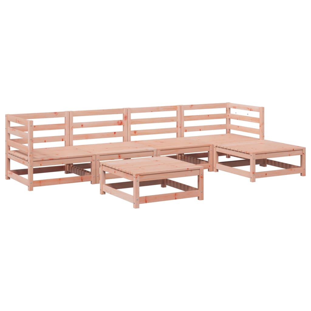 vidaXL 6 Piece Garden Sofa Set Solid Wood Douglas Fir 2