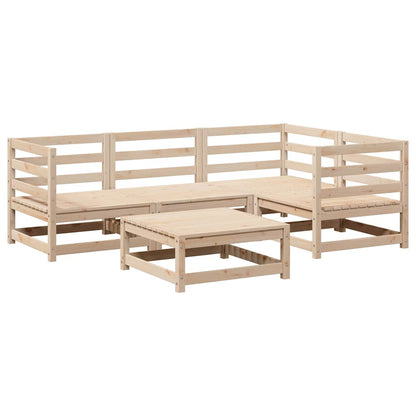 vidaXL 5 Piece Garden Sofa Set Solid Wood Pine 2