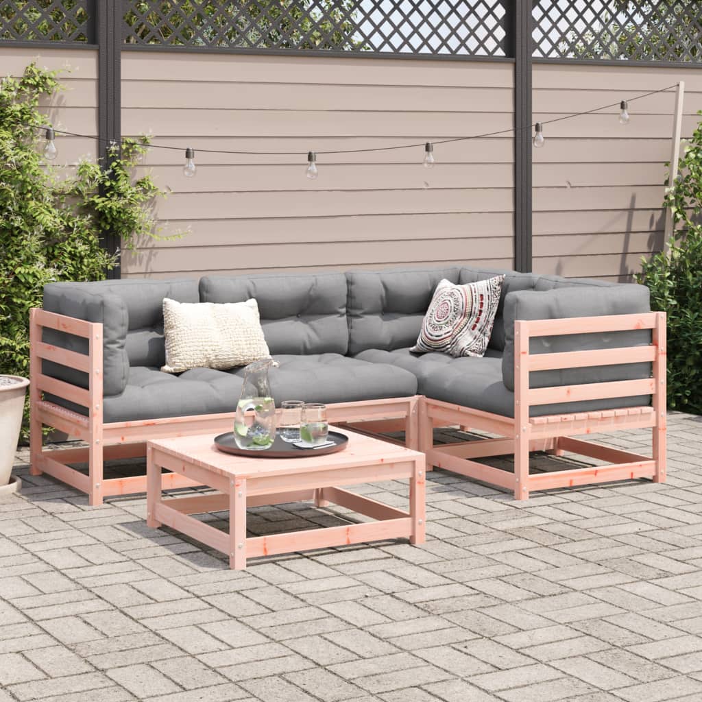 vidaXL 5 Piece Garden Sofa Set Solid Wood Douglas Fir 3