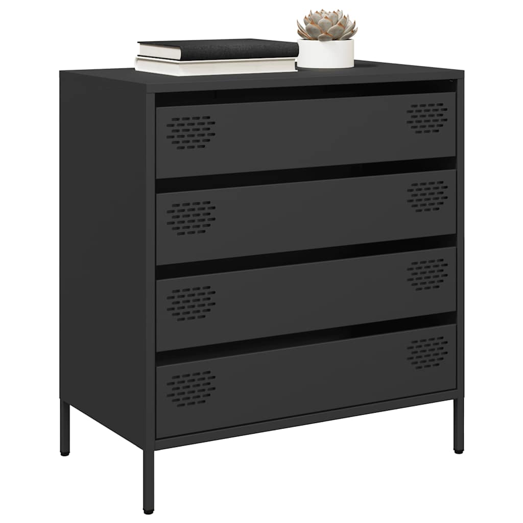 Sideboard 68x39x73,5 cm Cold-rolled Steel Black