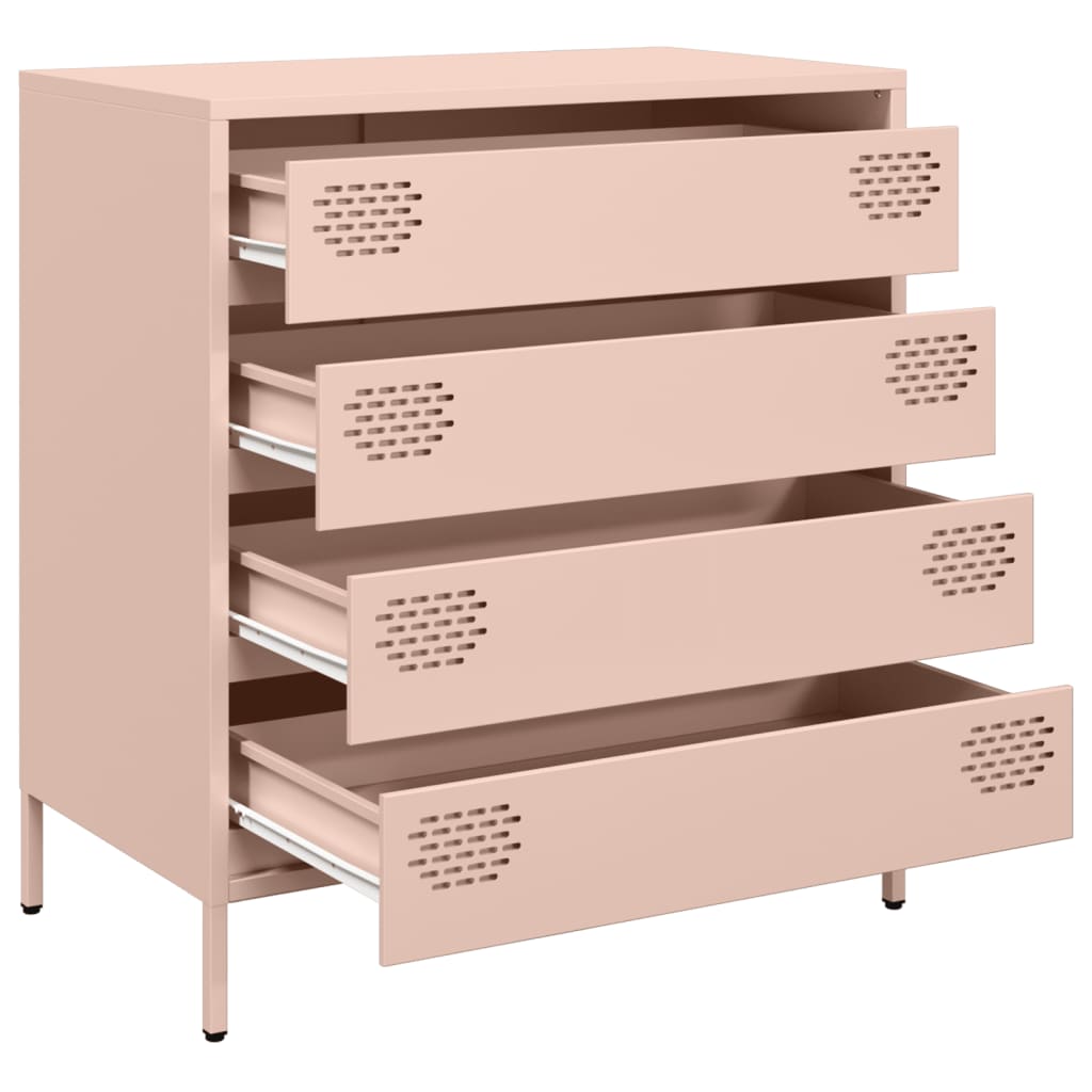 Sideboard 68x39x73,5 cm Cold-rolled Steel Pink