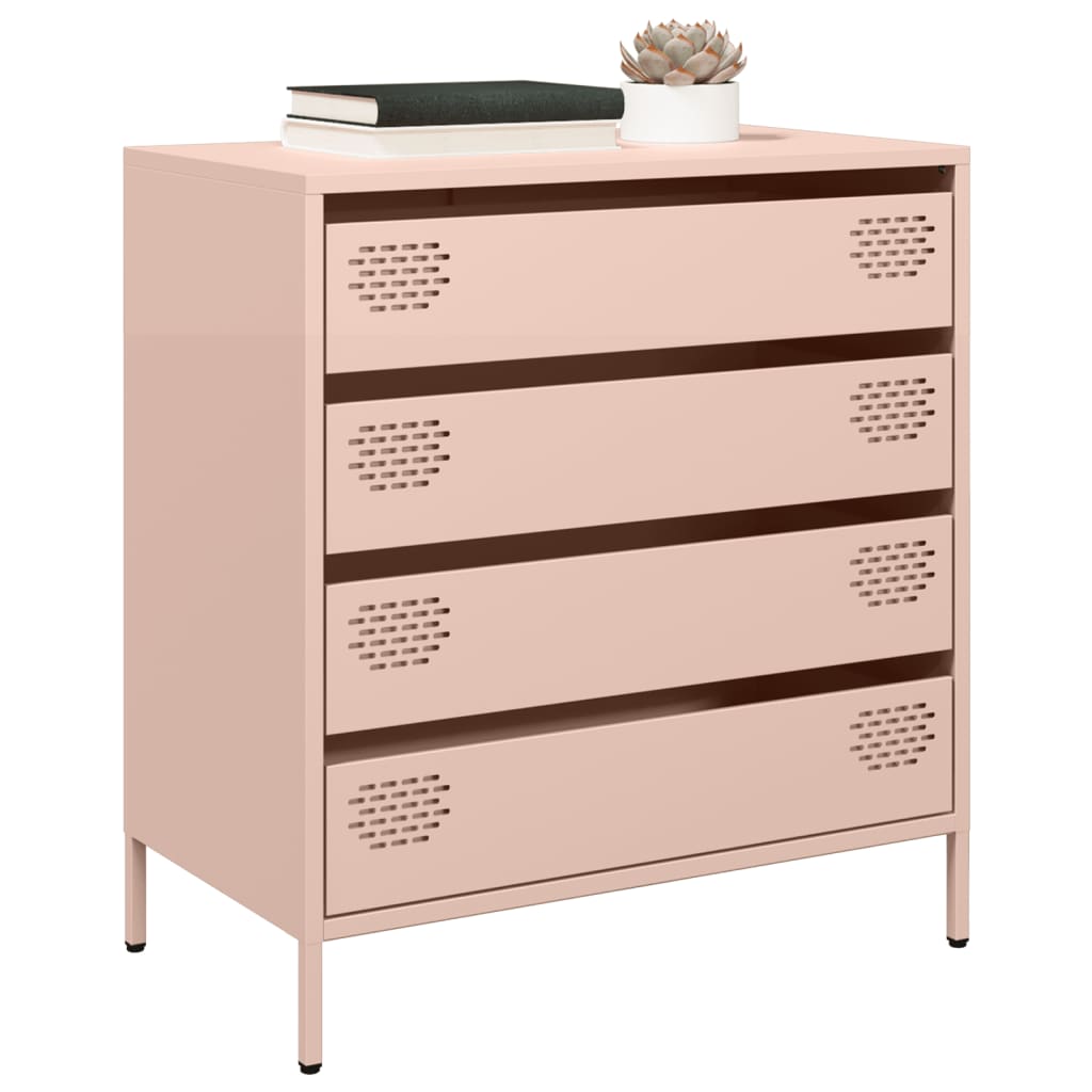 Sideboard 68x39x73,5 cm Cold-rolled Steel Pink