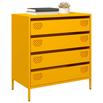 Sideboard 68x39x73,5 cm Cold-rolled Steel Yellow
