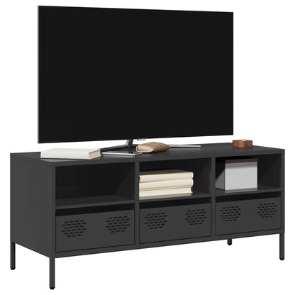 TV Cabinet 101.5x39x43.5 cm Cold-rolled Steel Black