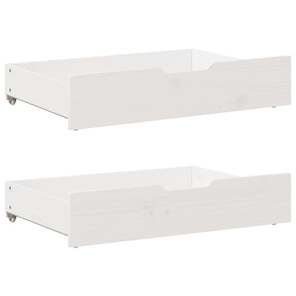 vidaXL Bed Frame without Mattress White 120x200 cm Solid Wood Pine 6