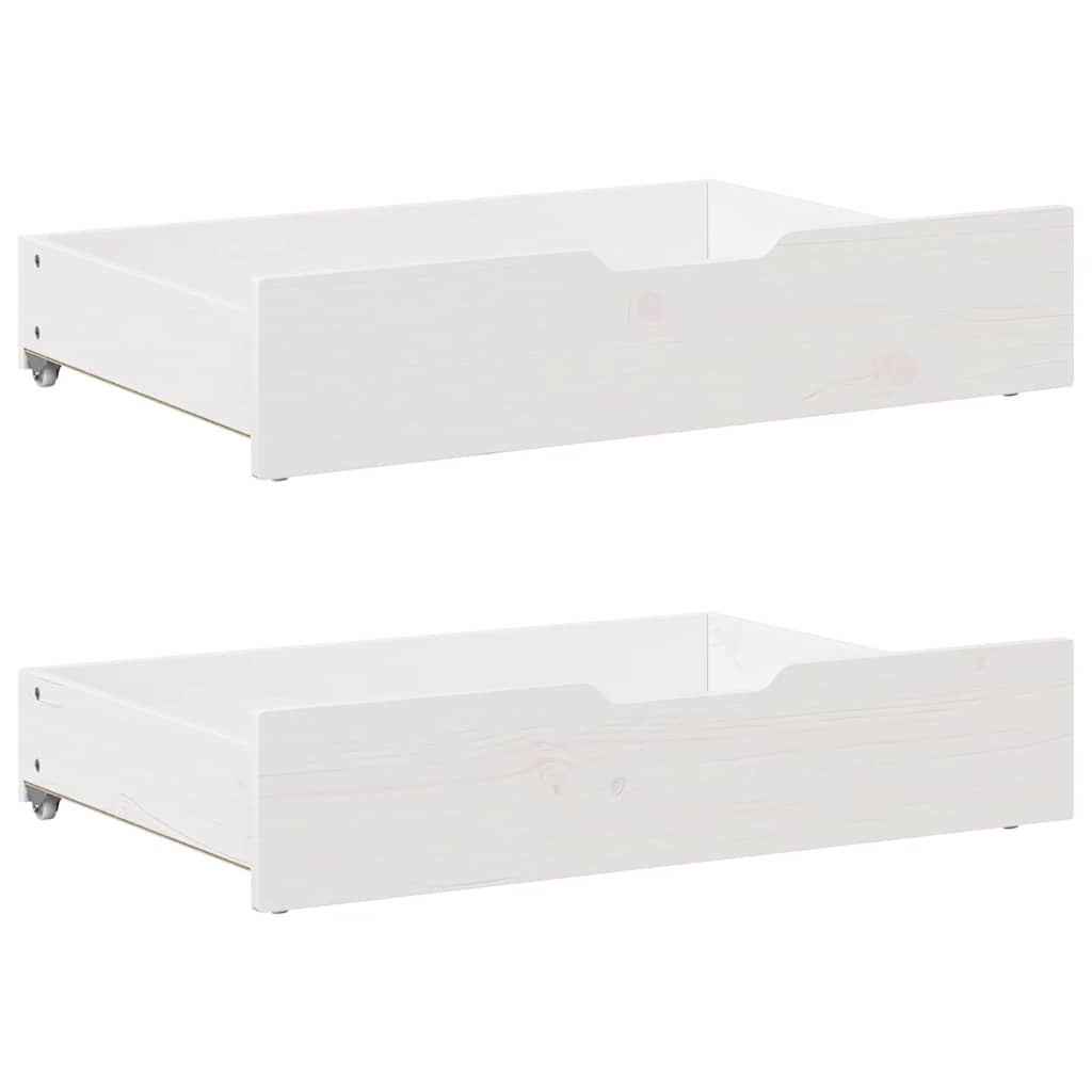 vidaXL Bed Frame without Mattress White 160x200 cm Solid Wood Pine 6