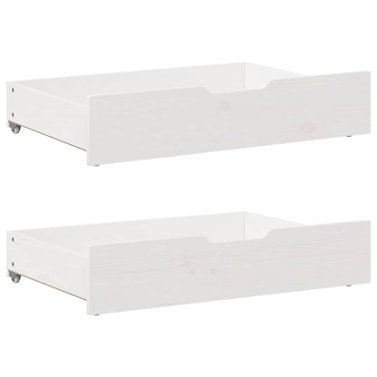vidaXL Bed Frame without Mattress White 160x200 cm Solid Wood Pine 6
