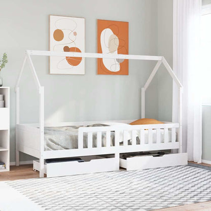 vidaXL Kids Bed Frame with Drawers without Mattress 90x200 cm 1