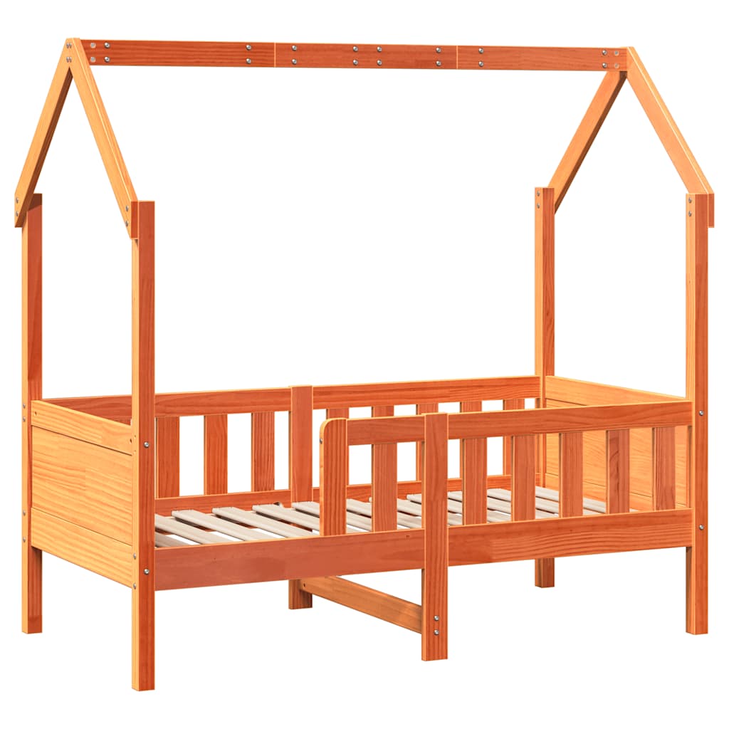 vidaXL Kids Bed Frame with Drawers without Mattress 80x160 cm Solid Wood 5