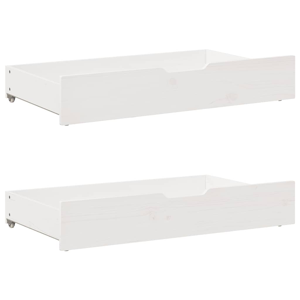 vidaXL Daybed with Drawers without Mattress White 90x200 cm Solid Wood 6