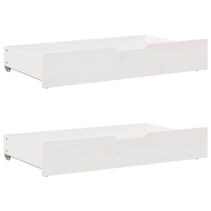 vidaXL Daybed with Drawers without Mattress White 90x200 cm Solid Wood 6