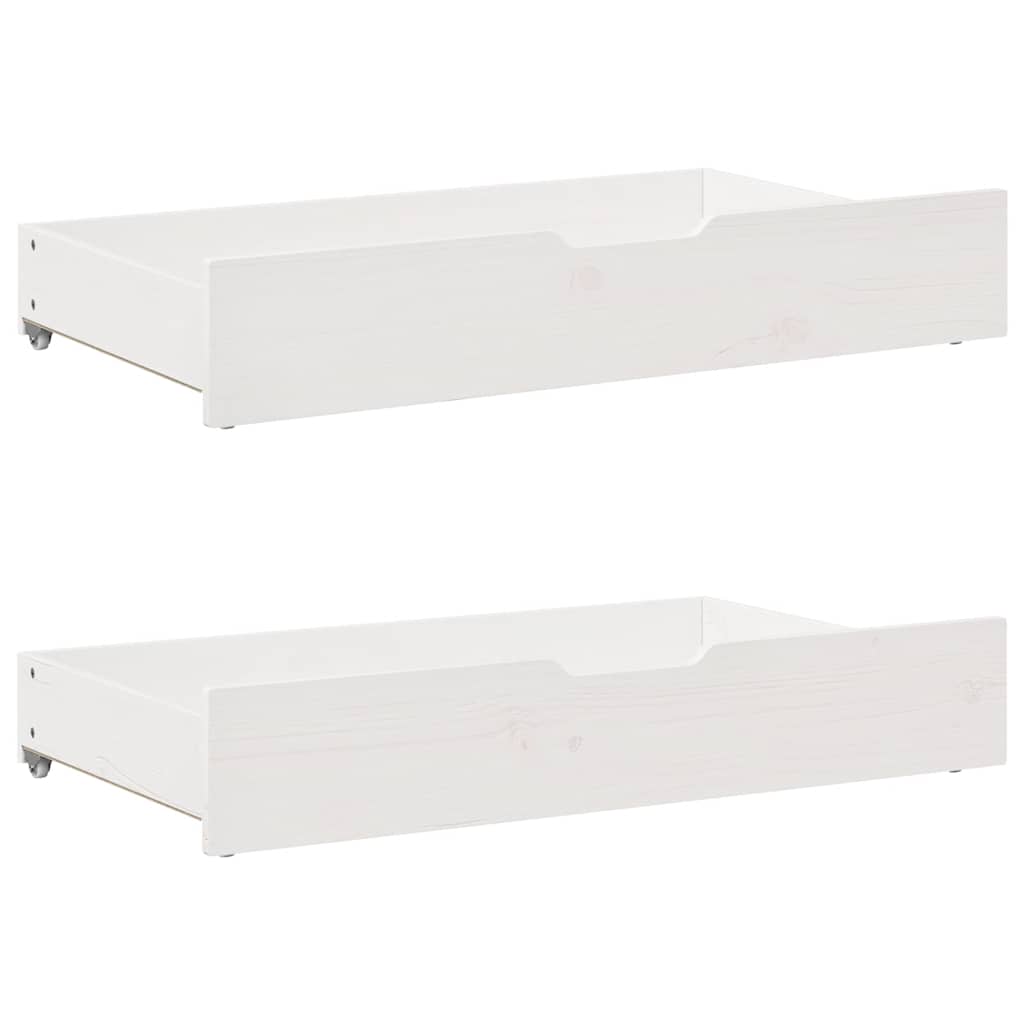 vidaXL Daybed with Drawers without Mattress White 90x200 cm Solid Wood 6