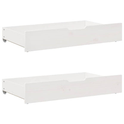 vidaXL Daybed with Drawers without Mattress White 90x200 cm Solid Wood 6