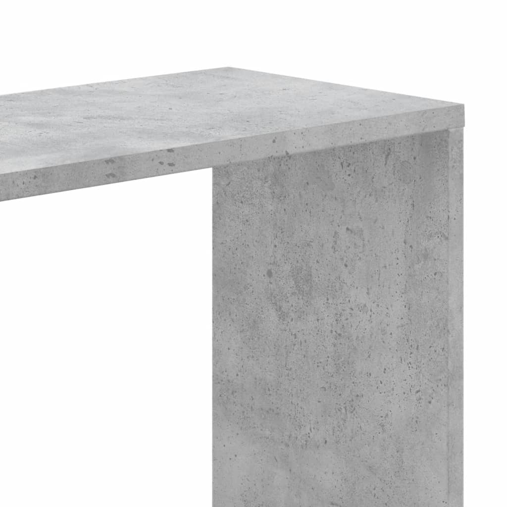 Bookcase 5-Tier 45x23,5x162,5 cm Engineered Wood Concrete grey 45 cm