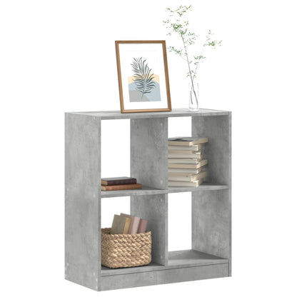 Bookcase Engineered Wood Concrete grey 68.5 cm 75 cm