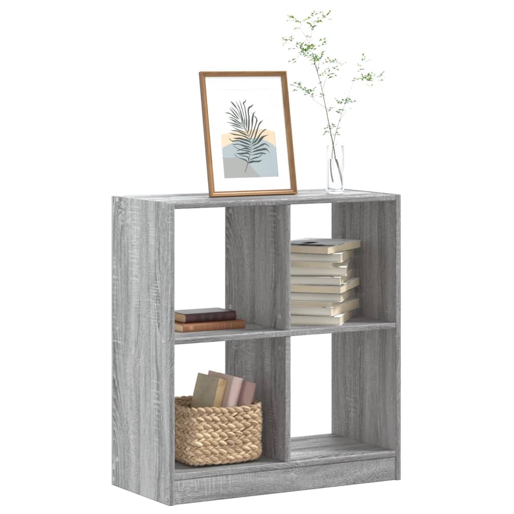 Bookcase Engineered Wood Grey sonoma 68.5 cm 75 cm