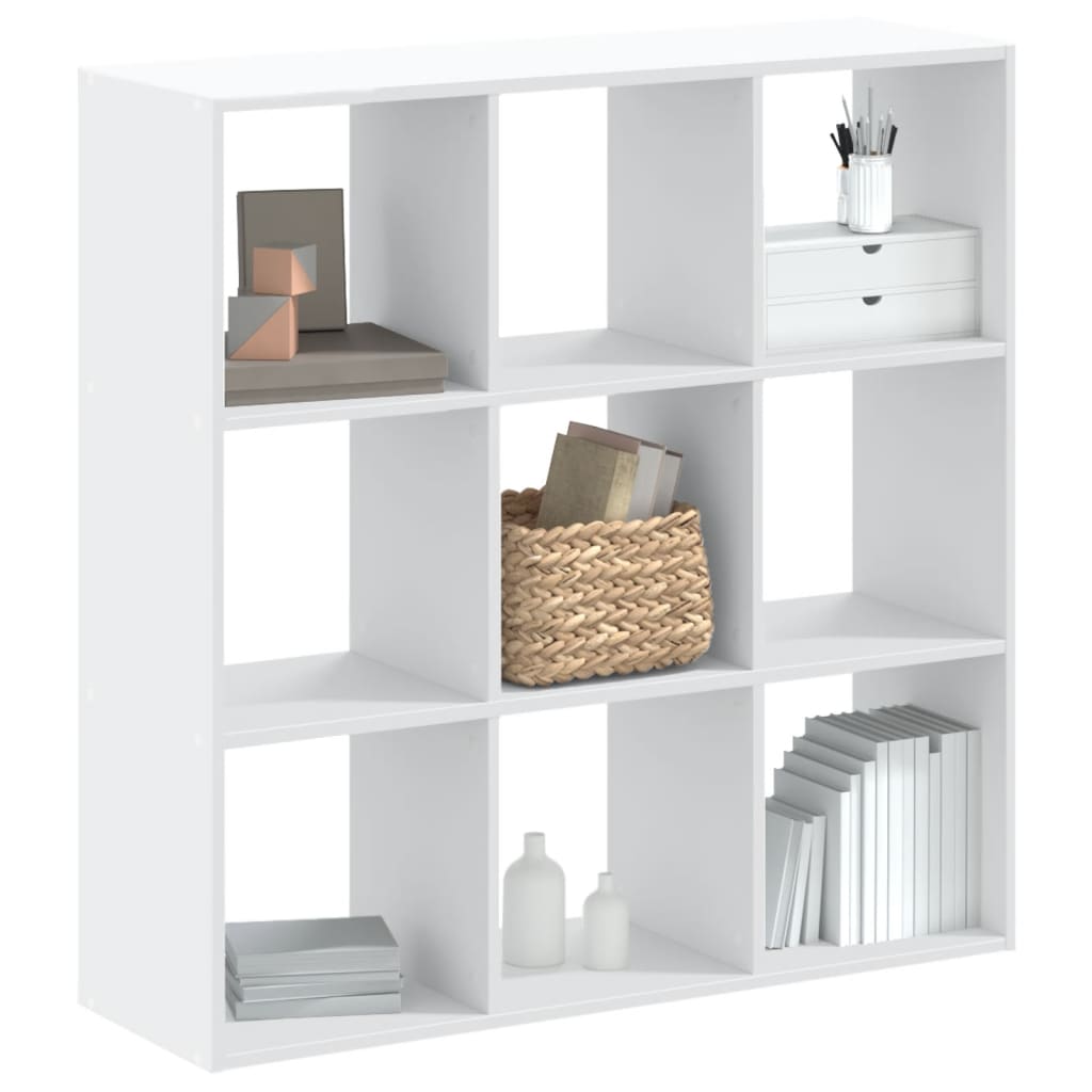 Bookcase 68,5x32x68,5 cm Engineered Wood White 102 cm 102 cm