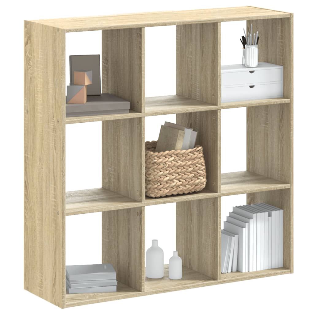Bookcase 68,5x32x68,5 cm Engineered Wood Sonoma oak 102 cm 102 cm