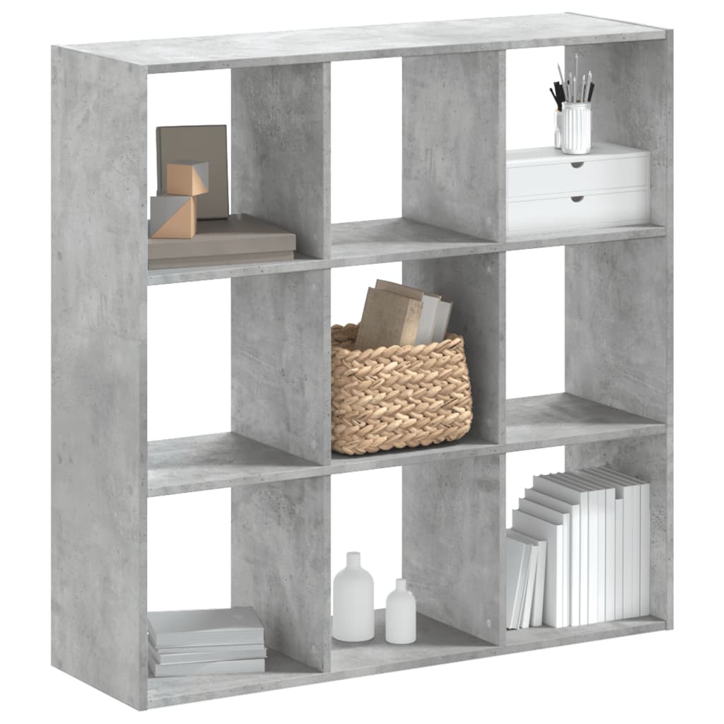 Bookcase 68,5x32x68,5 cm Engineered Wood Concrete grey 102 cm 102 cm