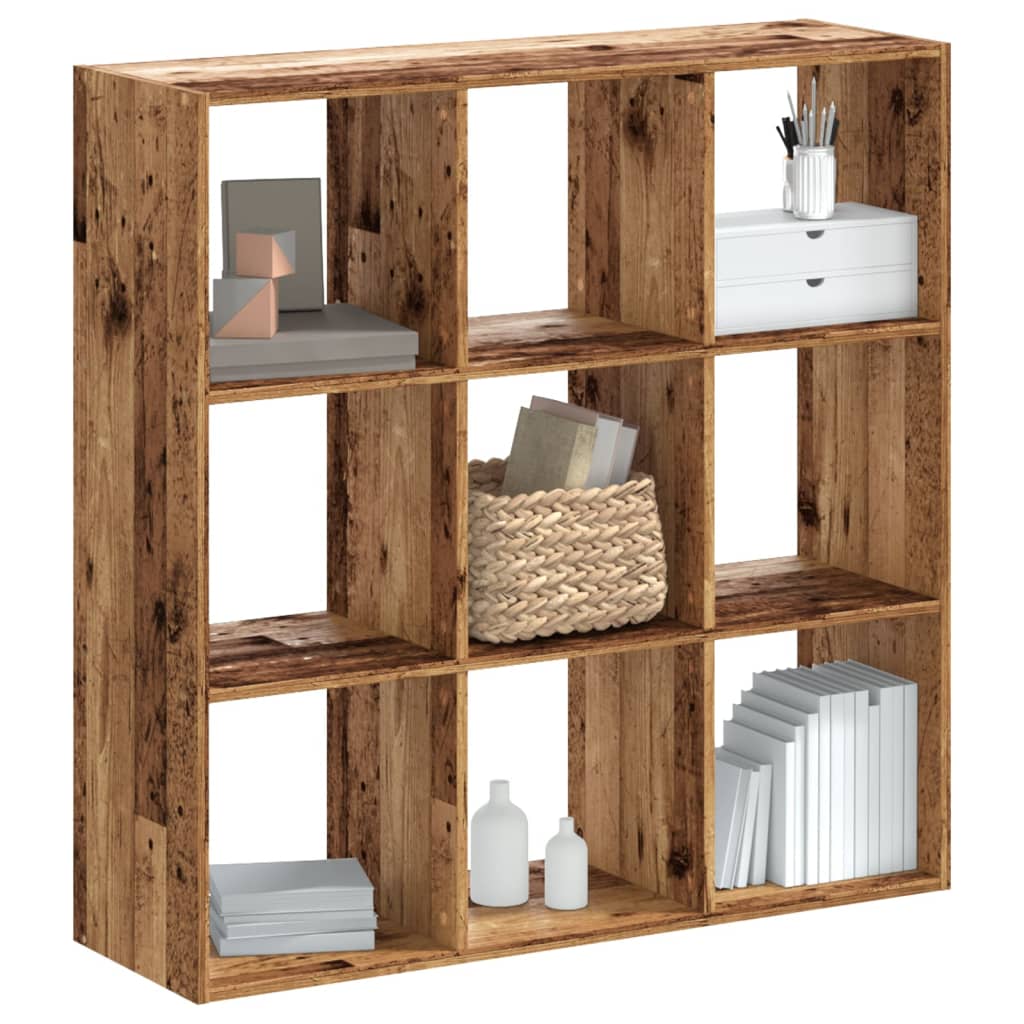 Bookcase 68,5x32x68,5 cm Engineered Wood Old wood 102 cm 102 cm