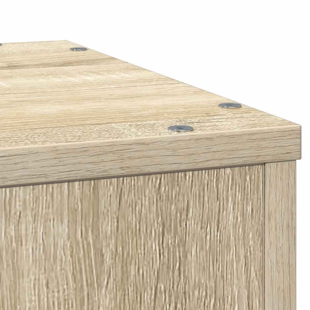 Plant Stand 33x33x100 cm Engineered Wood Sonoma oak