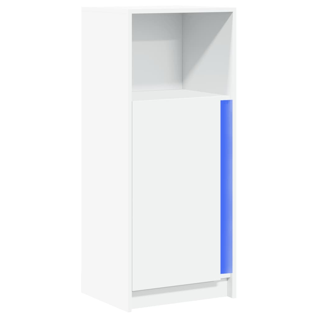 Sideboard with LED 42,5x34x100 cm Engineered Wood White 42.5 cm