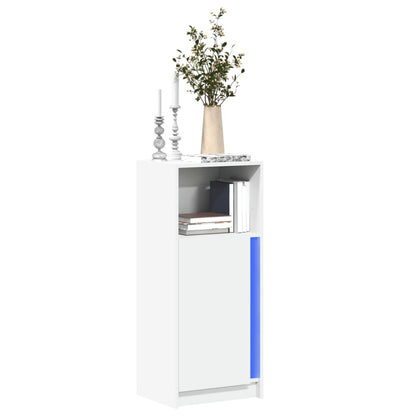 Sideboard with LED 42,5x34x100 cm Engineered Wood White 42.5 cm