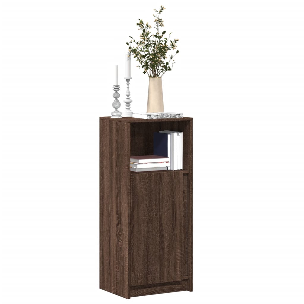 Sideboard with LED 42,5x34x100 cm Engineered Wood Brown oak 42.5 cm