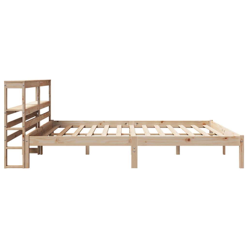 vidaXL Bed Frame without Mattress 180x200 cm Super King Solid Wood Pine 5