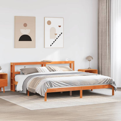 vidaXL Bed Frame without Mattress Solid Wood Pine Length 200 cm
