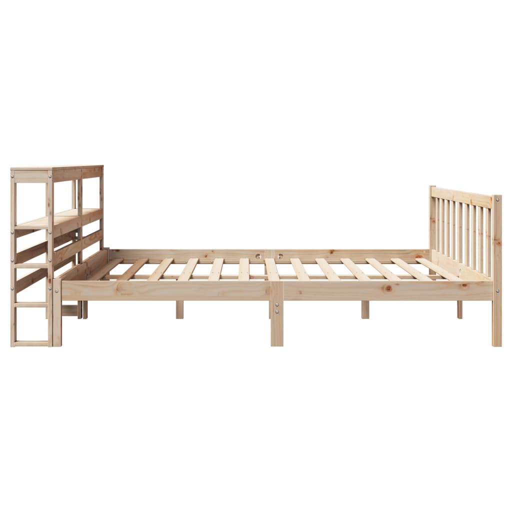 vidaXL Bed Frame without Mattress 180x200 cm Super King Solid Wood Pine 5