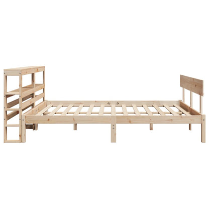 vidaXL Bed Frame without Mattress 140x200 cm Solid Wood Pine 5