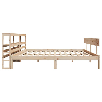 vidaXL Bed Frame without Mattress 180x200 cm Super King Solid Wood Pine 5
