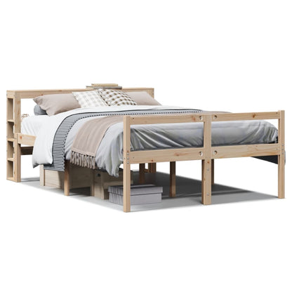 vidaXL Senior Bed with Headboard without Mattress 140x190 cm 2