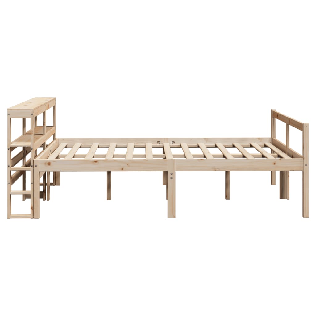 vidaXL Senior Bed with Headboard without Mattress 140x190 cm 5