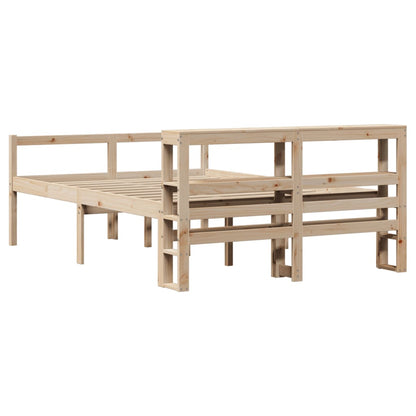 vidaXL Senior Bed with Headboard without Mattress 140x190 cm 6